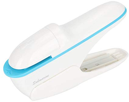 Stapleless Stapler, No Staple Staplers Paper Clinch Staple Free Stapler | Manual Portable Staple-Less Staplers Paper Binding Binder Paperclip Binding Hand Tool, Up to 8 Sheets Binding (White)