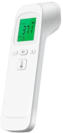 Thermomètre Infrarouge Sans Contact Thermomètre Frontal Bebe Et Adultes Mesure Précise Et Rapide, Silencieux, Affichage De La Température En 3 Couleurs, Peut Être Utilisé Dans L'Industrie, La Maison
