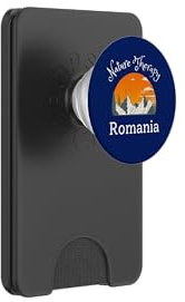 Nature Therapy Travel Romania Vacation Vintage Romania PopSockets PopWallet for MagSafe