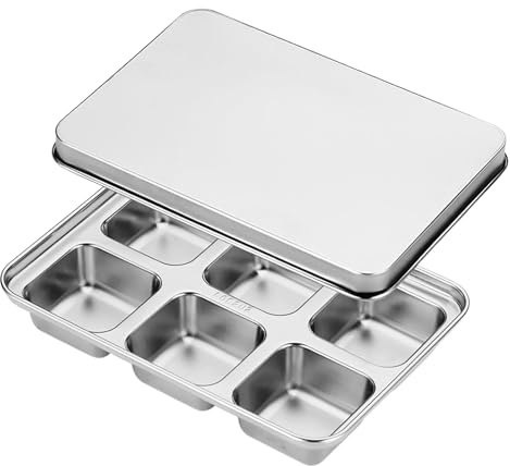 Eventerde Bac À Glace En Acier Inoxydable, Moules À Glace Pour Cocktails, Porte-Glaçons En Acier Inoxydable À Fusion Lente Pour Boissons Vin Café Maison Restaurant