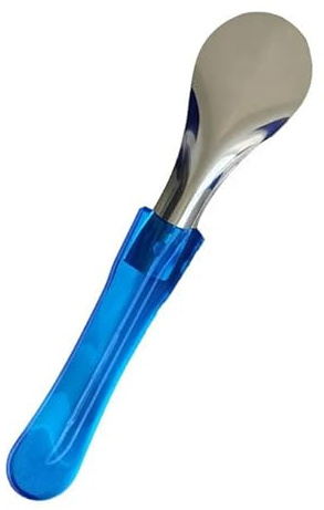 BALSAT | Pack de 5 Espátulas para Helados – 26 cm | Acero Inoxidable y Mango de PET Azul | Uso Profesional e Intensivo en Heladerías | Ligero para fácil manejo