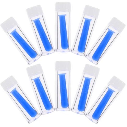 Mikinona 10 pièces Outils de Retrait de Lentilles de Contact Silicone Outils Portables pour Port Retrait de Lentilles Souples et Rigides Ventouses et Légères pour Usage Extérieur