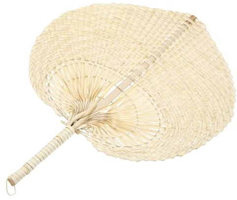 HONITANO Abanico Decorativo de Palma Mano Ligero y Portátil para Verano y Decoración de Pared para Exteriores y Regalos Tradicionales