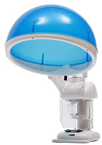 Hair Steamer, Face and Hair Steamer Nano Ionic Hair Steamer Household Hair Care Machine480W Ozone Facial Hair Care Hood Salon Home Deep Conditioning, White Modern Hair Facial Steamer