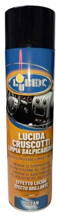 Lucida Cruscotti Auto Spray 600 ml profumo di ocean Pulitore Antistatico Interni Effetto Brillante Antipolvere Detergente vetture Interni macchina Protegge e Ravviva