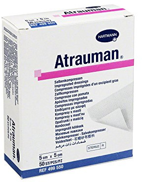 Hartmann 99XX0120 Atrauman Dressing, 5cm x 5cm, Pack of 50