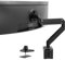 VIVO Robuster Monitorarm für Ultrawide-Bildschirme bis zu 49 Zoll 15 kg, Einzel-Tischhalterung, pneumatische Höhenverstellung, Schwarz, STAND-V101G1