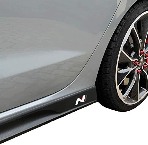 PrintAttack P042 - Juego de 2 pegatinas con el emblema de N-Performance, lámina adhesiva de carbono 751 Oracal/3M, decoración de coches
