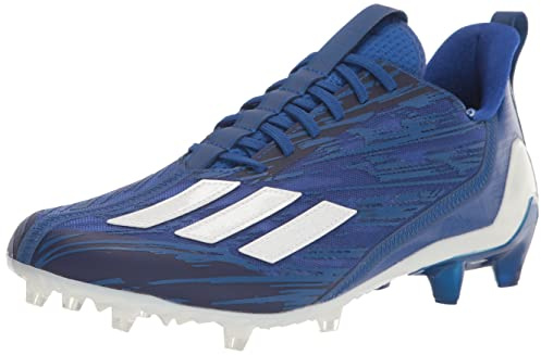 adidas Men's Adizero Football Shoe, Team Royal Blue/White/Team Royal Blue, 14