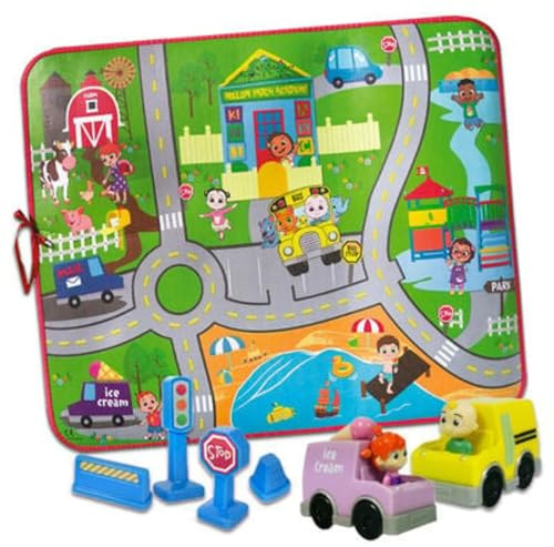 Cocomelon Alfombra de Suelo C/Mapa Ciudad + 4Accs