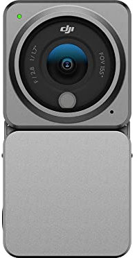 DJI Action 2 Power Combo (32 GB) ohne Magnetische Schutzhülle - Action-Kamera mit erweitertem Akku-Modul, 155° Sichtfeld, Magnetbefestigungen, Stabilisierungstechnologie