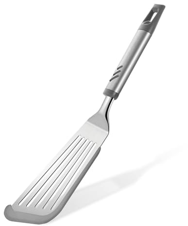 Lebabo Silicone Fish Spatula, Flexible Slotted Turner for Nonstick Cookware