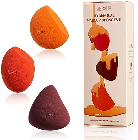 Jessup Makeup Schwamm Set, 3pcs Make up Schwämme für Gesicht weiche Schönheit Schwämme Stiftung Schwamm Makeup Blender Concealer Schwamm, SP013