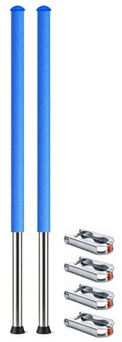 AWM studsmatta säkerhetsnät – stänger 233 cm stolpar nätstolpar nätstänger 244 305 366 400 430 460 cm ersättningsstänger set
