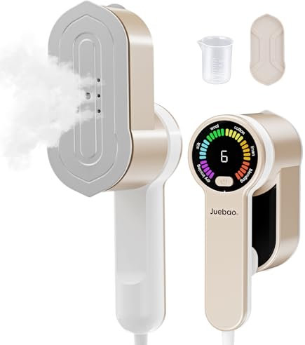 Mini Reise Dampfglätter Reisebügeleisen für Kleidung: 2-in-1 Steamer Dampfglätter - 1200W Tragbarer Reise Bügeln mit 120 ml Wassertank - Handheld Dampfbügeleisen mit 5 Dampfstufen für Zuhause Reisen
