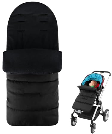 Saco universal para cochecito de bebé, para cochecito, con forro polar cálido, impermeable, resistente al viento, para cochecito, accesorios de viaje de invierno, 88 x 40 cm
