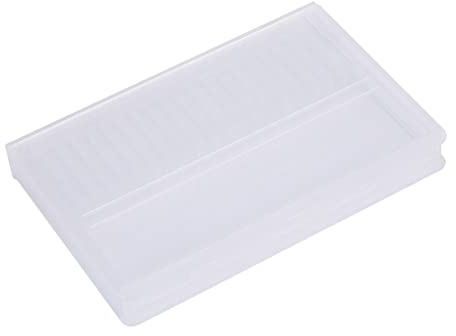 Caja de almacenamiento transparente para herramientas de manicura, cabezales de molienda y accesorios, vitrina para un fácil acceso y almacenamiento ordenado
