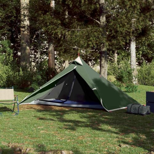 Tenda familiare per campeggio, tenda sospesa per 1 persona, verde, impermeabile, per campeggio, attività all'aperto