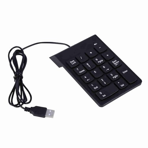 Kikumi USB Numeriskt Tangentbord Mini Numeriskt Tangentbord med 18 Tangenter för Bärbar Dator Stationär PC Pro