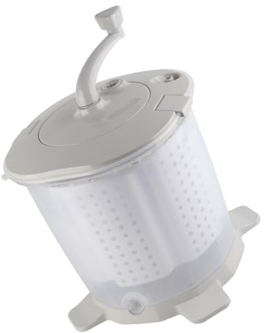 YUEHISY Bärbar Handvev Tvättmaskin Manuell Tvättmaskin för Sovsal Camping Nordic Grey Upptar Inget Utrymme
