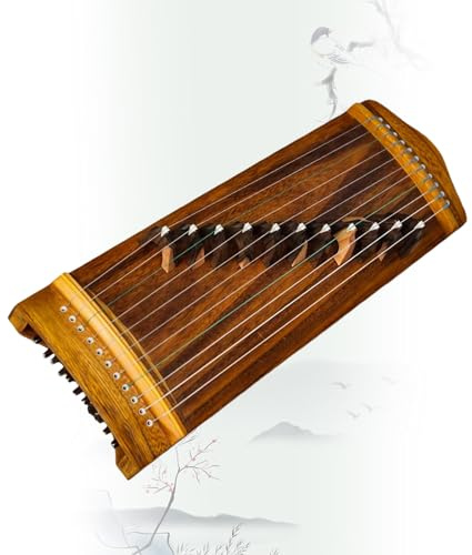 Traditional Chinese Zither, 11 Strings Guzheng for Beginners, Travel-Friendly Instrument with Case, Perfect for Musicians and Special Occasions