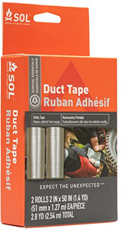 SOL Duct Tape Ruban ADHESIF Toile Gris