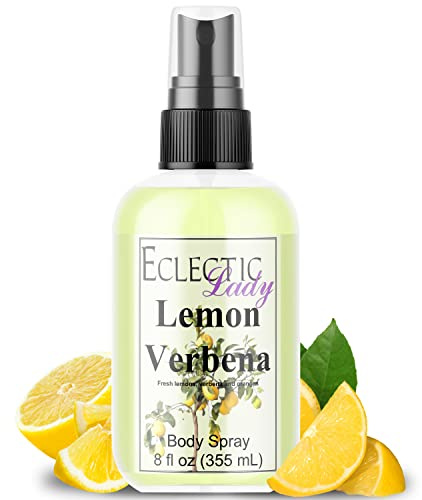 Eclectic Lady Lemon Verbena Body Spray, 8 ounces, Body Mist for Women with Clean, Light & Gentle Fragrance, Cologne with Soft, Subtle Aroma For Daily Use