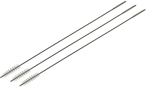 Piebert 3x Doppelbürste Reinigungsbürste 3mm/7mm Edelstahl & Nylon für Milchschlauch, Brühgruppe, Kaffeevollautomaten kompatibel mit Bosch, Siemens, Jura, Melitta, Saeco, Nivona