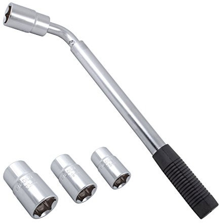 Pro Plus Radmutterschlüssel ausziehbar inkl Duplex Stecknüssen 15 17/19 21/23 für Smart Fortwo, Forfoure, Cabrio, Roadster, Coupe