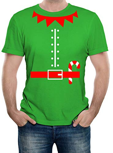 Men's Elf Costume T-Shirt (L, Irish Green)