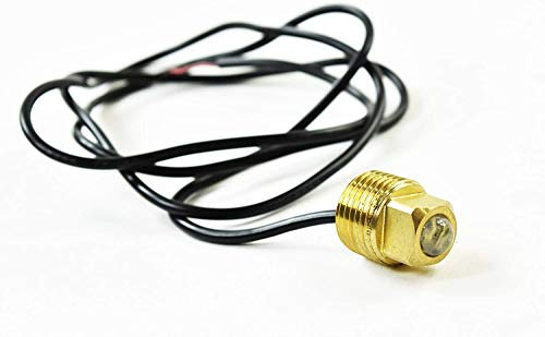 MARINE CITY Abflussstopfen aus Messing, LED-Licht, Schraube, Abflussstopfen, Loch, Angeln, Unterwasserboot, Yacht & Pool Lichter (weiß)