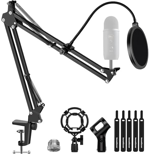 InnoGear Microphone Stand Boom Arm Mic Stand Desk for Blue Yeti, Large