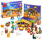 GDGZT Beleuchtet Adventskalender Krippe Kinder 25 Tag Adventskalender Krippenfiguren, Adventskalender Weihnachtskrippe Kinder, Krippe Weihnachten Adventskalender Spielzeug für Kinderkrippe