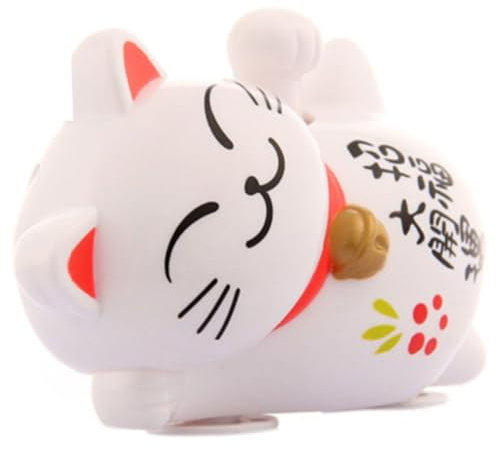 Cabilock Armaturenbrett Miniatur Solarbetriebene Automatische Winken Katze Begrüßung Katze Ornament Shop Decor Katze