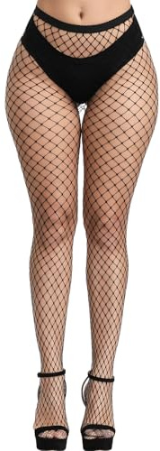 PLULON Fishnet Stocking for Women High Waist Tights Women Fishnet Tights Neon Fishnets Pantyhose Stockings