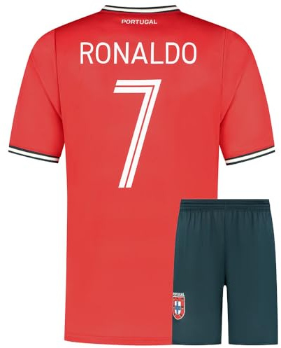 Portugal Fußball Trikot Set Heim - 2025-2026 - Kinder und Erwachsene - Jungen - Sportsachen - Geschenk - Sport t Shirt - Sportbekleidung - Größe 152