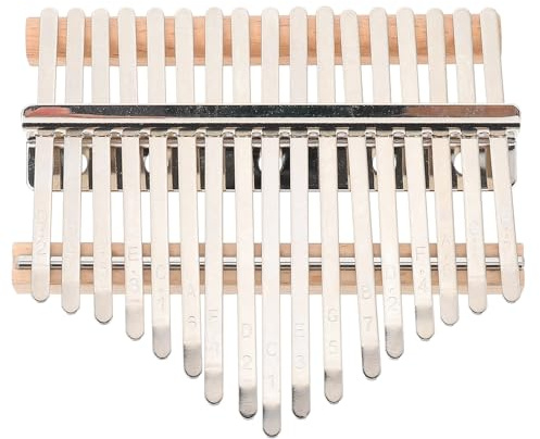 Homoyoyo Kit D’Accessoires pour Piano à Pouces 17 Tons Ensemble Complet de Fabrication Kalimba Fait Main 17 Clés en Bois Solide et Bloc Support, pour Instrument de Musique à Assembler