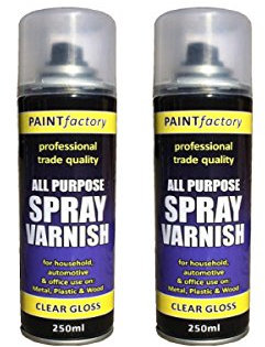 Pack Of 4 Multipurpose Clear Matt Varnish Spray 250 ML Waterproof Car Auto Boat Craft Aerosol Spray Can Bottle