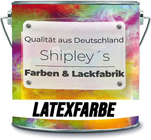 Shipley's Farben & Lackfabrik Pintura de látex, pintura de emulsión, resistente y lavable, en muchos tonos exclusivos (2 l, azul y verde)