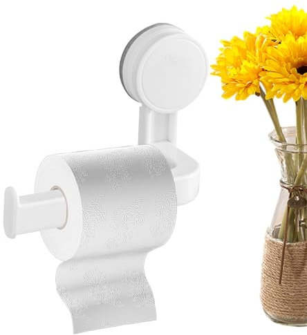 Porte-Papier Toilette pour Camping-Car, Porte-Serviettes en Papier à Ventouse, Multi-usages, avec Ventouse, Support de Papier épais et adhésif pour Portes, céramique, Murs, Verre, armoires, dortoir