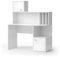 Vicco Schreibtisch Alwin, Arbeitstisch für das Büro, Weiß, 115 x 55 cm mit 2 Türen