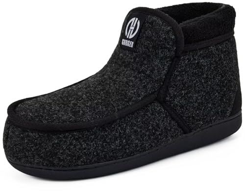 GURGER Zapatillas de Estar por Casa de Hombre Invierno Cálido Forro Mocasines Botas de Casa