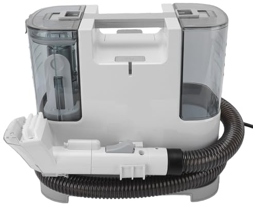 Hyuduo Pulitore per Divani in Tessuto Elettrico Pulitore per Tappeti Portatile con Strumento di Pulizia a Vapore a Forte Aspirazione 9Kpa Doppio Serbatoio da 1,3 L 0,5 L per Tappezzeria