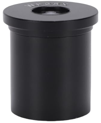 XUMIUZIY Oculaire de Microscope Biologique 25X |Lentille en Verre Optique en Alliage d'aluminium de 23,2 Mm pour Utilisation en Laboratoire