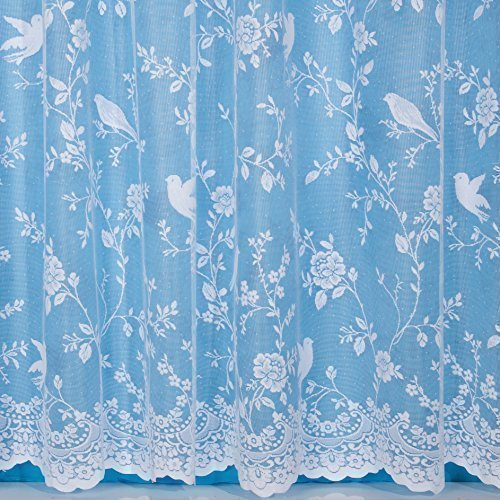 John Aird Robyn Design Net Curtain - Width Sold By The Metre (Drop: 36/91cm)