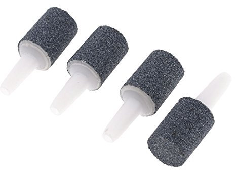 sourcing map 4 Stück Luftstein für Aquarium Zylinder Luftblasen Diffusor Airstones für Aquarium Pumpe und Hydroponik