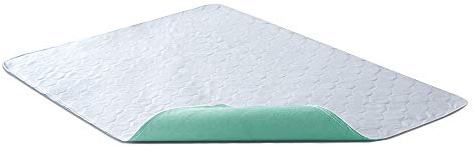 Bedecor Traverse Letto Anziani Lavabili 70x90 cm, Traversa Impermeabile Assorbente 4 Strati, Telo Impermeabile Letto Singolo e Matrimoniale, Traversine Neonato Fasciatoio Riutilizzabili, Verde