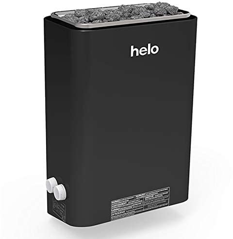 Helo Vienna - Forno per sauna 6.0 kW, unità di controllo: Incasso, colore: Nero