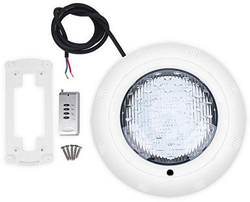 Dioche LED Unterwasserlampe,IP68 Wasserdichtes dimmbares RGB-Poollicht, Unterwasser-Scheinwerfer mit Kabeln und Fernbedienungen, 18-W-LED-Tauchlichter mit 7 Farben, für Brunnen, Teich, Pool