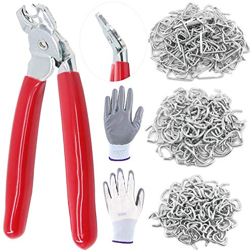Swpeet 360Pcs 3/4 1/2 3/8 anelli di maiale zincati con pinze di anello di maiale angolato assortimento kit, rivestimento professionale anelli di maiale kit di installazione per Bungee Shock, corde